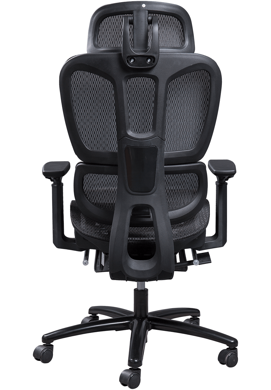 Ergonomická kancelárska stolička zo sieťoviny plastový rám Sieťovaná stolička v klasickom dizajne Nastaviteľná opierka hlavy kancelárska stolička s opierkou nôh details